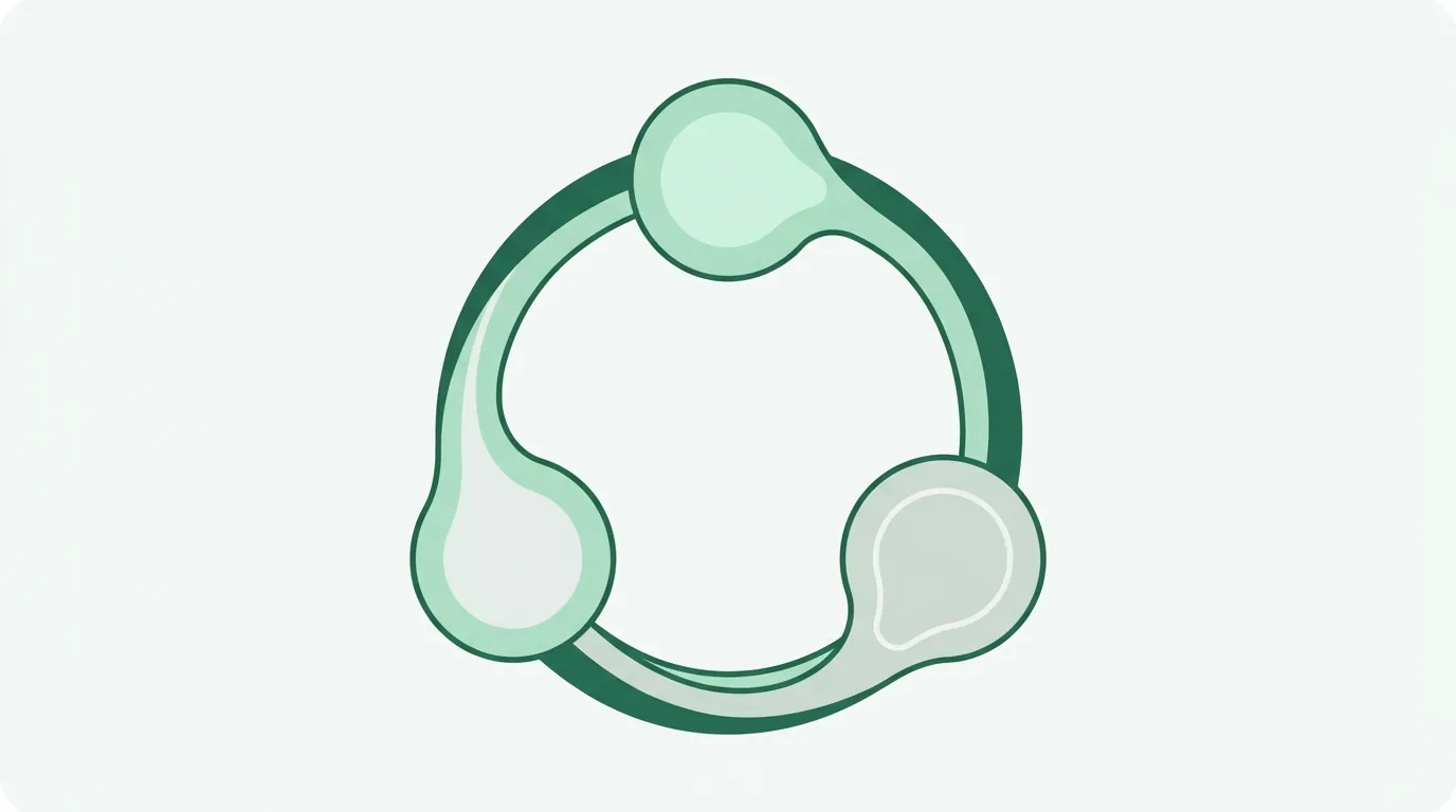 修正、review、公開確認の3段が循環する抽象図